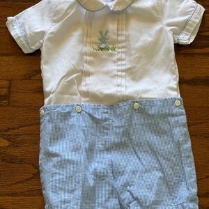 Smocked Threads by Ceil & Riley White Baby Romper - White